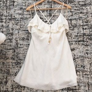 Free People, Light Linen Ruffle Dress, S